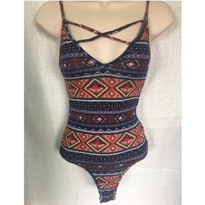 Tribal Print Bodysuit